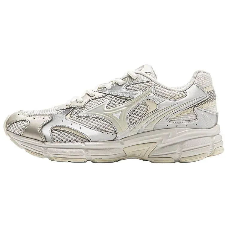 Mizuno Speed 2K Low top Casual Training Long Distance Running Sprint City Commuting Running Shoes Unisex Ecru Silver
