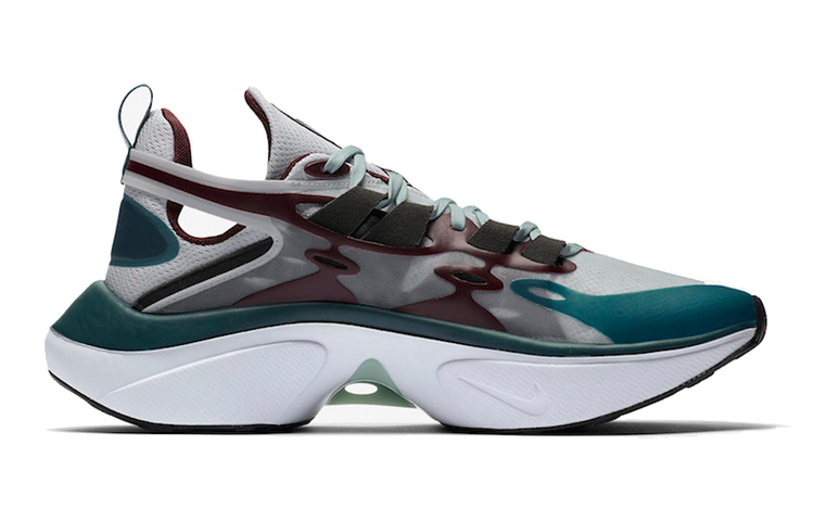Мужские кроссовки Nike D/MS/X (белый / серый / фиолетовый / зеленый / коричневый) — Белый / серый / фиолетовый / зелёный / коричневый — фото 2