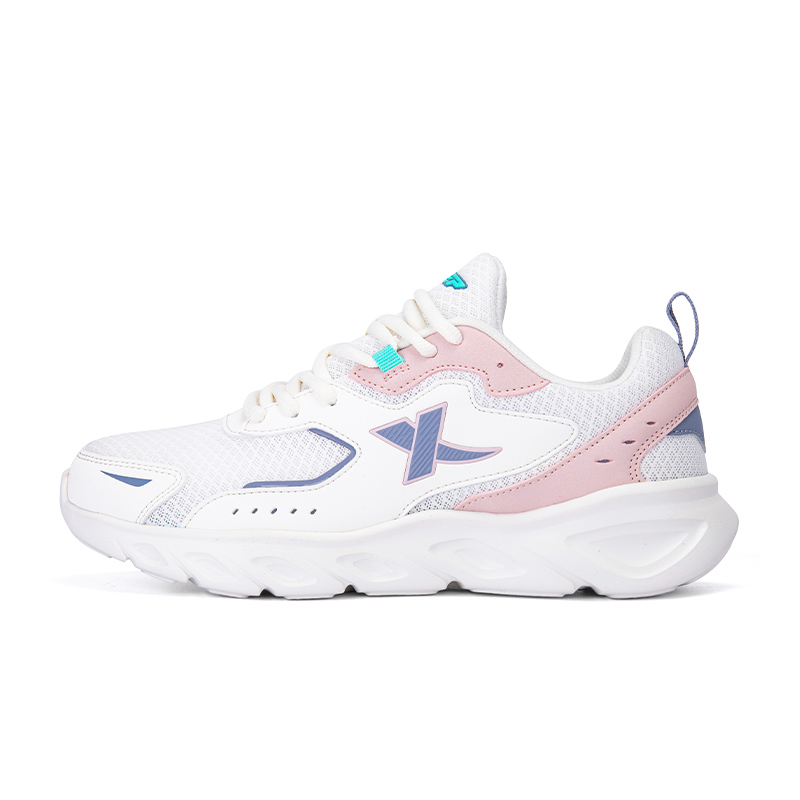 XTEP Cushioning, Wear Resistant Low top Running Shoes Women’s Pink White