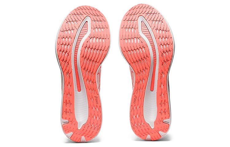 Женские кроссовки ASICS Glideride (бело-оранжевые) — фото 5