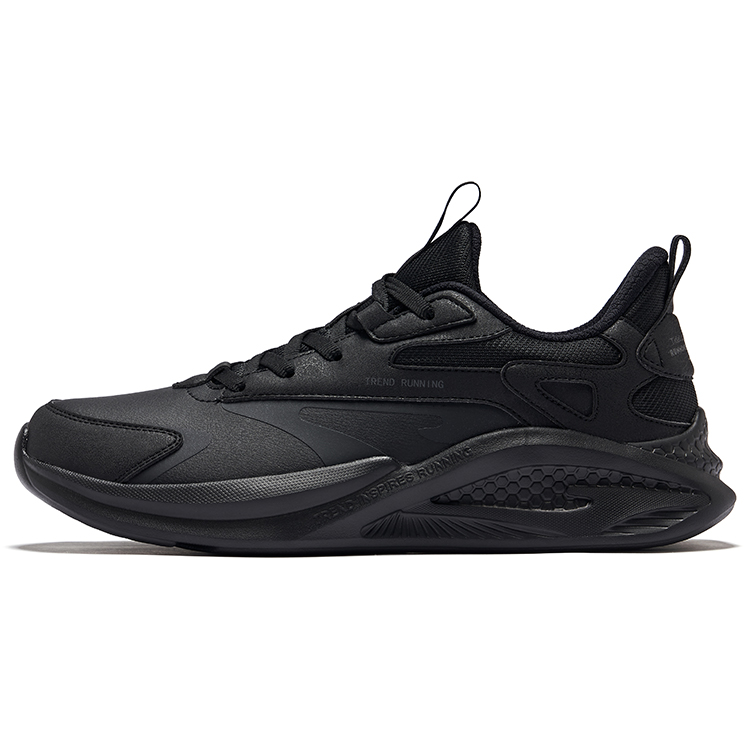 Erke Lingyue 1 Abrasion Resistant Abrasion Resistant Low top Casual City Commuting Running Shoes Men’s Jet Black