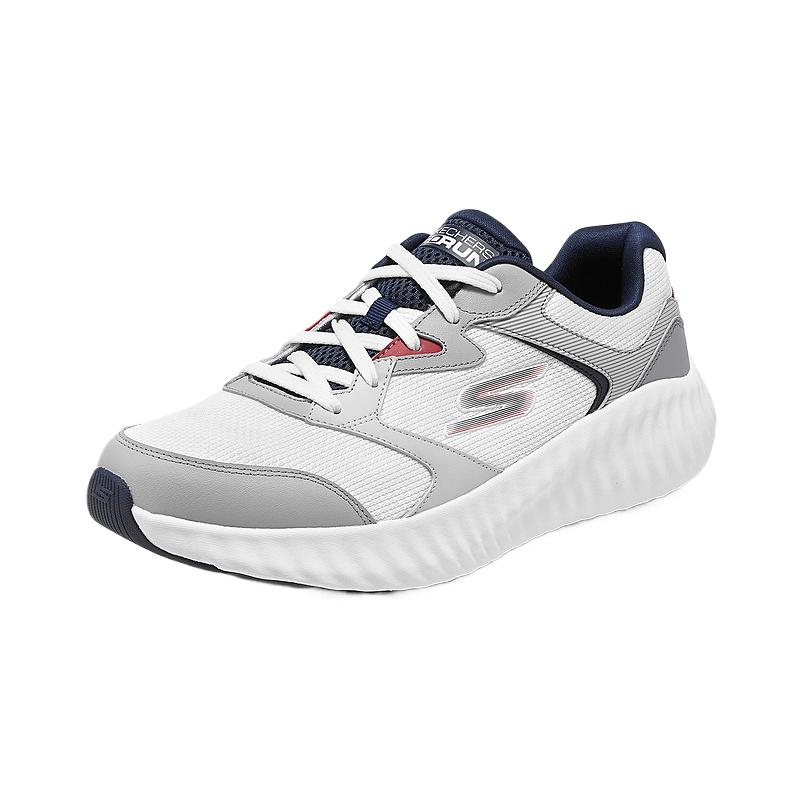 Skechers MEN’S GO Comfortable Artificial Leather Cushioning Low top Running Shoes Men’s Gray Blue