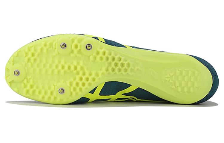 Asics SonicSprint Elite2 Cushioning, Wear Resistant Low top Running Shoes Unisex Green Yellow