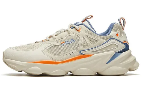 FILA Skipper Comfortable Textile, Synthetic Leather Low top Running Shoes Men's Oat