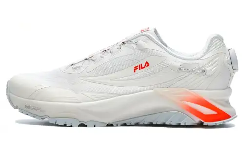 FILA BOA LYNX 1+ Textile, TPU Low top Running Shoes Men's White Orange