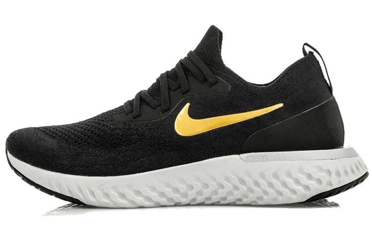 Nike Epic React Flyknit Black Gold Women's