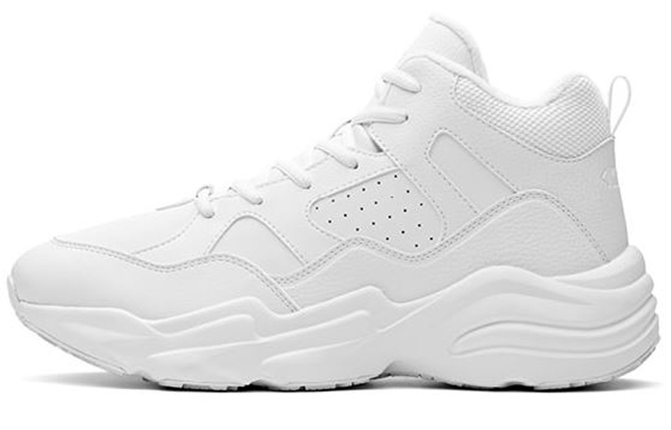 Anta Fleece lined Cushioning Thermal Mid top Running Shoes Men’s Pure White