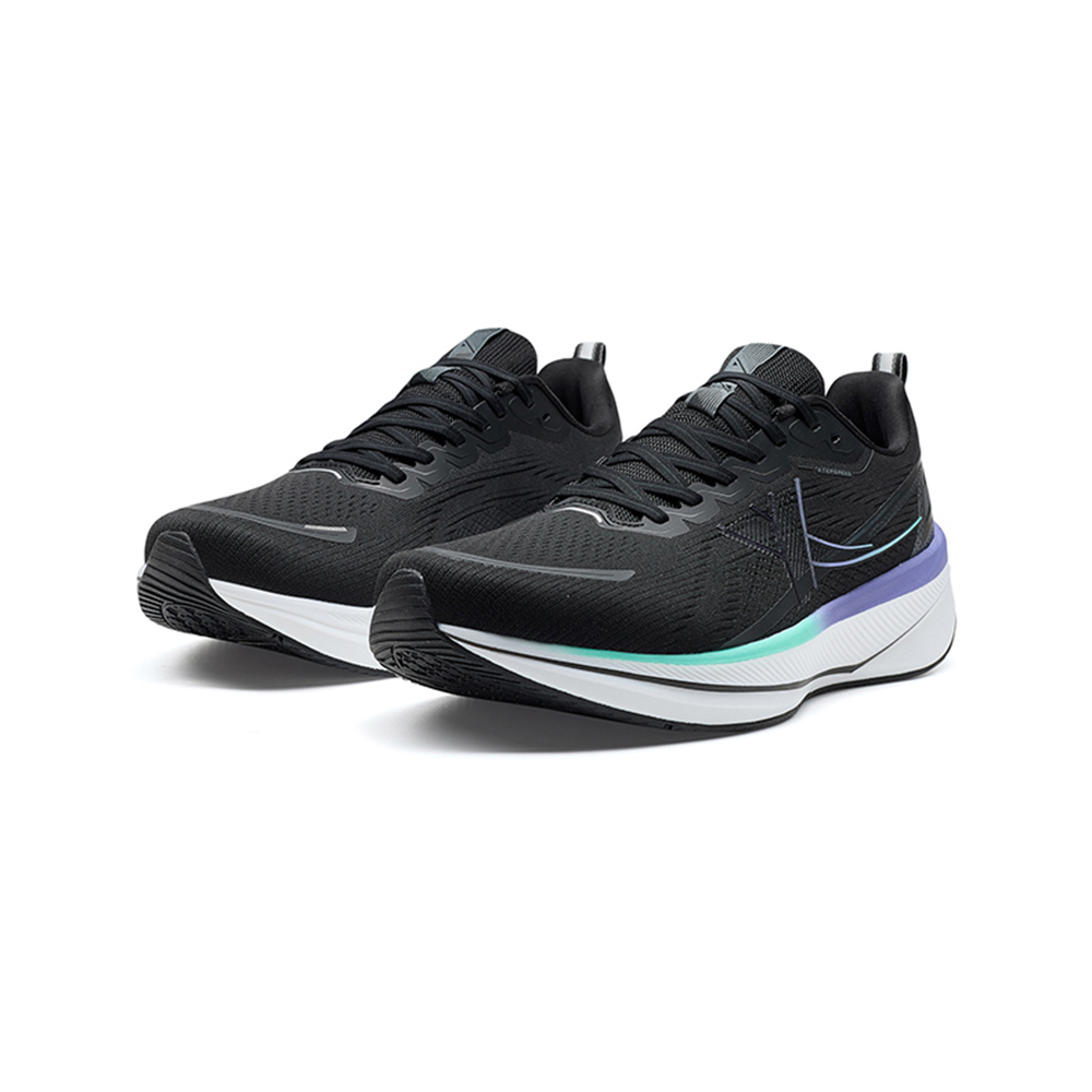 XTEP 6.0 Speed Cushioning Breathable Lightweight Low top Sprint Running Shoes Men’s Black