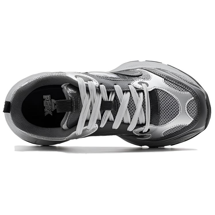 PEAK Cushioning Slip Resistant Rebound Low top Casual Running Shoes Unisex Black Coffee Brown