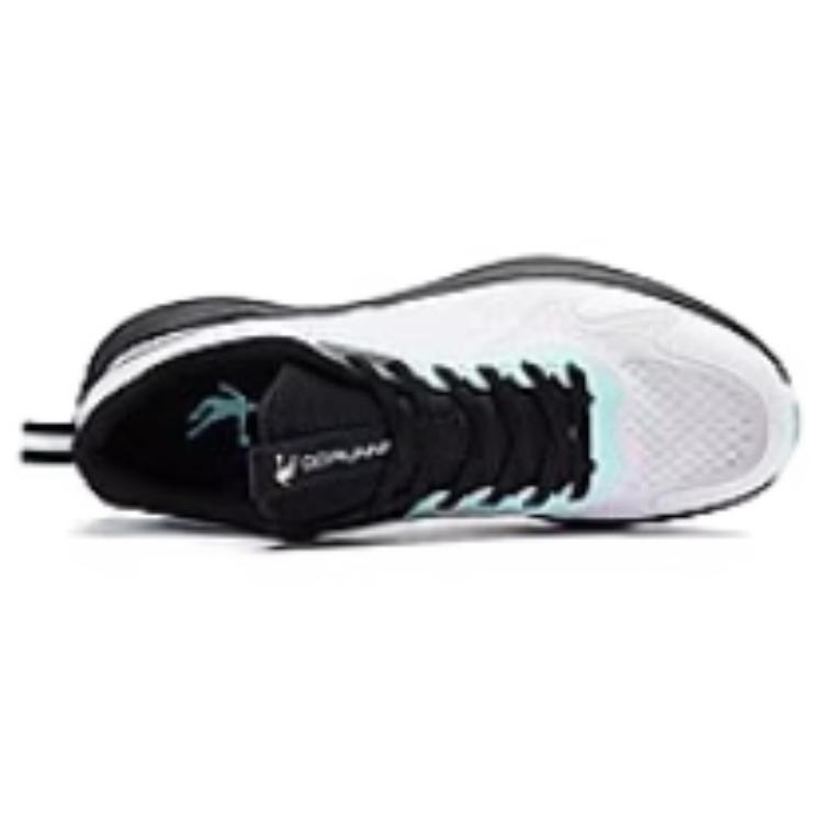 QIAODAN Cushioning Lightweight Low top Running Shoes Men’s White Black Green