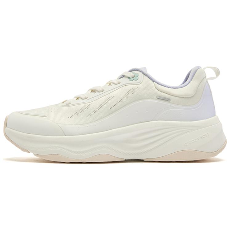 QIAODAN Practicable Cushioning Rebound Low top Training Running Shoes Women’s White Purple