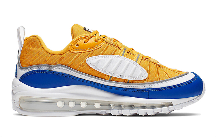 Женские кроссовки Nike Air Max 98 SE (желто-синяя) — фото 2