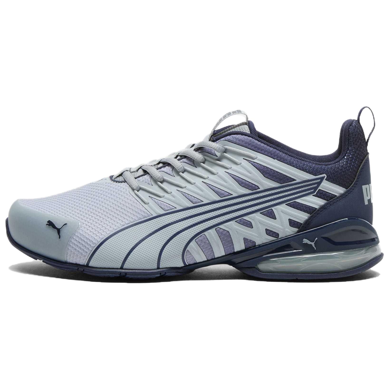PUMA Voltaic Evo Slip Resistant Abrasion Resistant Low top Running Shoes Men's Gray Blue