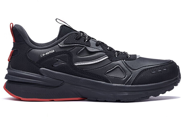 361° Abrasion Resistant Waterproof Lightweight Low top Running Shoes Men’s Black Red