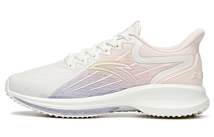 Anta Gazelle 1.0 Comfortable Low top Running Shoes Women's Pink White Purple