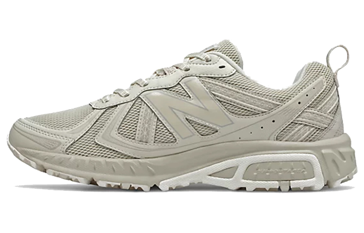 New Balance NB 410 V5 comfortable simple fabric artificial leather low-top casual off-road urban commuting running shoes men and women same style beige