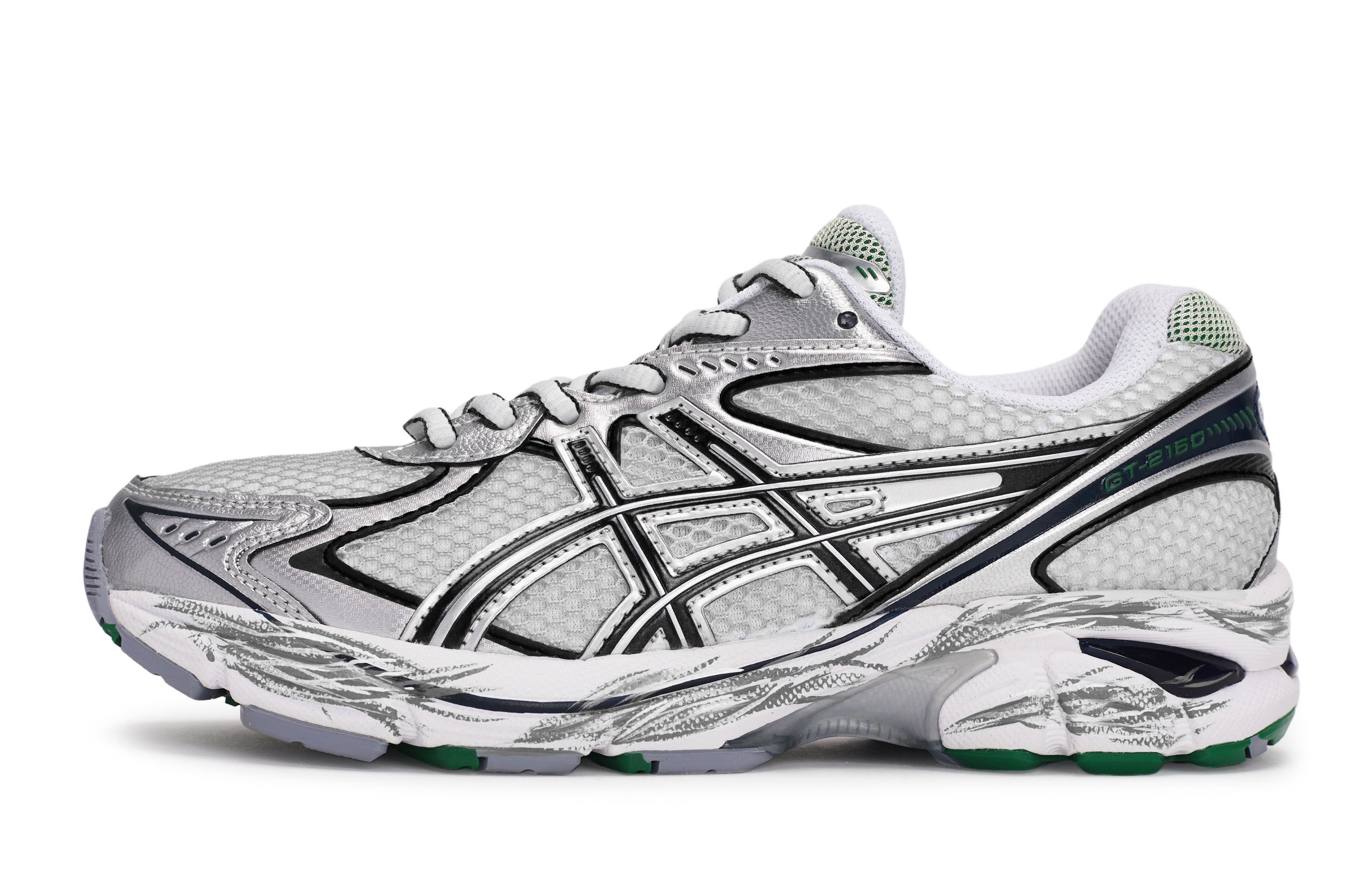 Asics GT 2160 Abrasion Resistant Abrasion Resistant Low top Running Shoes Unisex Black White Gray