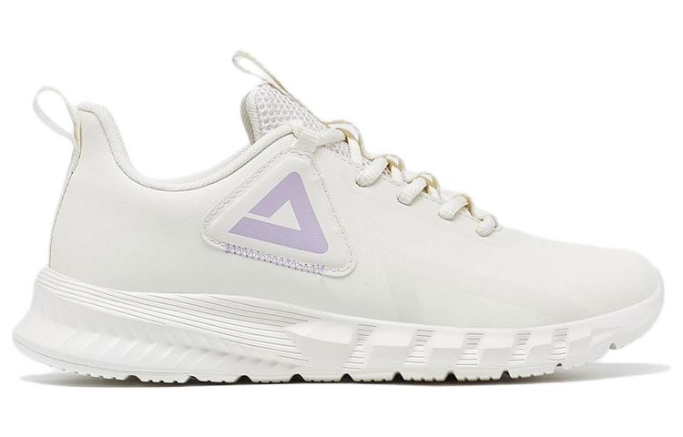 PEAK Comfortable Cushioning Lightweight Rebound Low top Running Shoes Women’s Canvas White