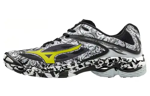 Mizuno Wave Lightning Z3 Anti-Slip And Wear-Resistant Breathable Low-Top Running Shoes Unisex Black White Yellow
