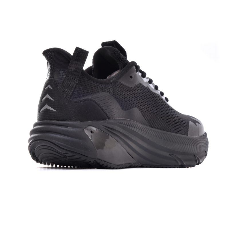 JNDO Slip Resistant, Abrasion Resistant, Moisture Wicking Low Top Running Shoes Unisex Black Swan