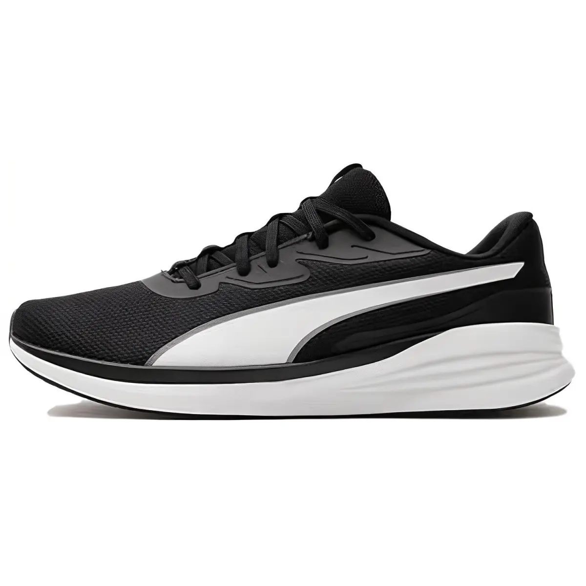 PUMA Cushioning Abrasion Resistant Cushioning, Wear Resistant Low top Running Shoes Unisex Black