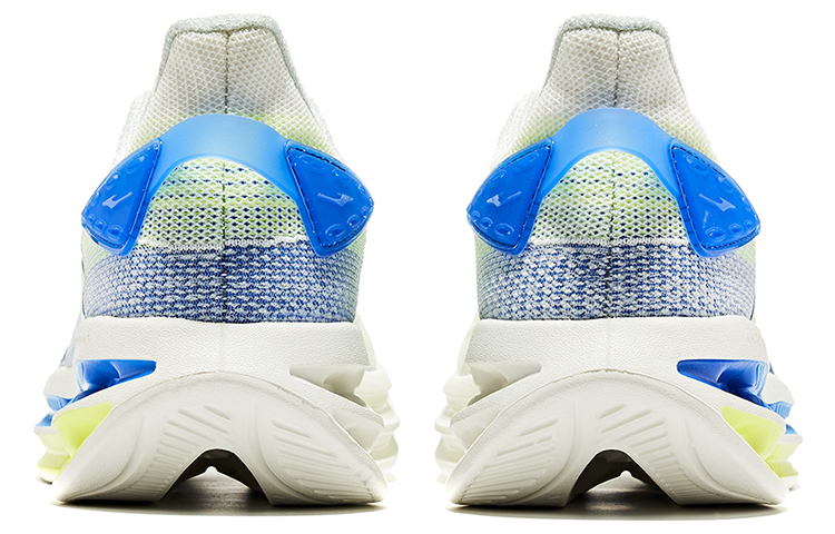 Erke Slip Resistant, Abrasion Resistant, Breathable Low top Running Shoes Men’s Beige White Blue
