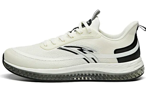 Anta Night Stalker Comfortable Cushioning Slip Resistant Abrasion Resistant Low top Running Shoes Men's White Black