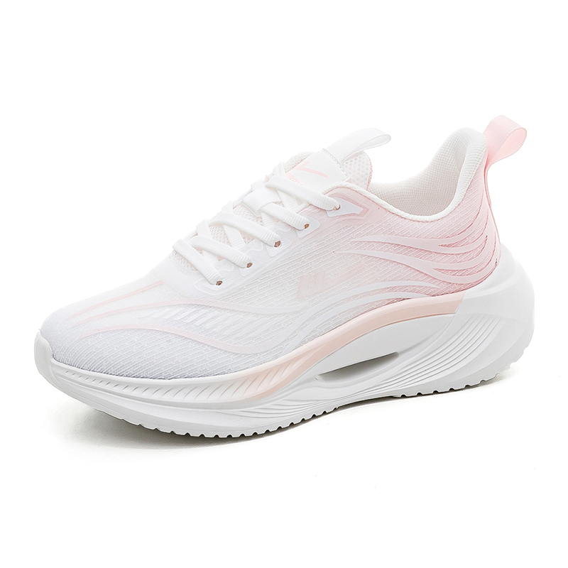 Warrior Cushioning Abrasion Resistant Breathable Low top Casual Running Shoes Women’s White Pink