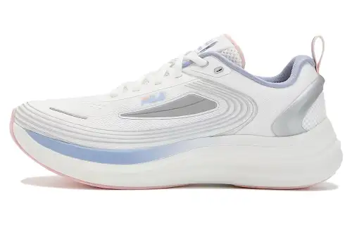 FILA Fila NUVOLE EVO lightweight and comfortable fabric TPU low-top running shoes women's white gray