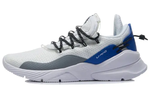 Li Ning Sports Fashion Collection Running Shoes Men's Low Top Standard White/Royal Blue