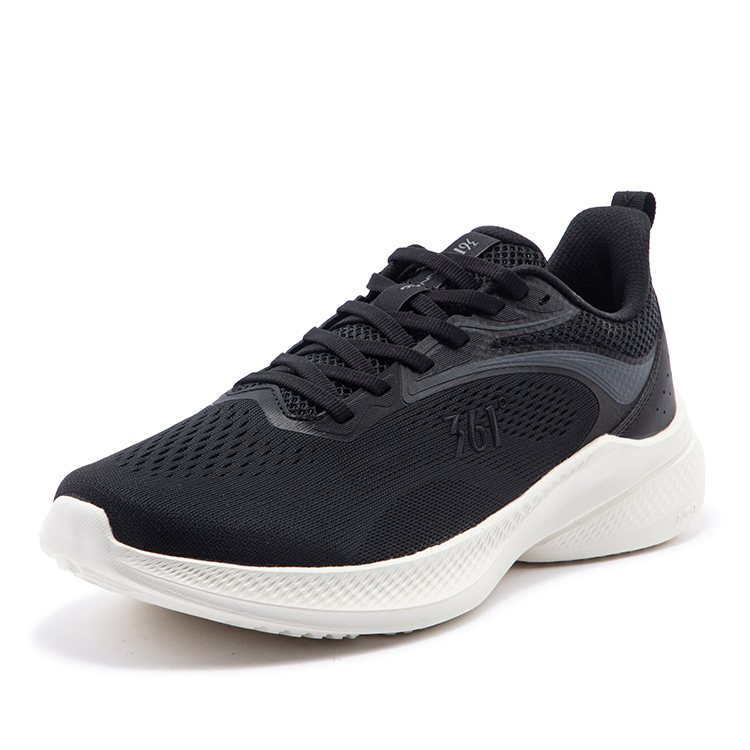361° Blade Leaf 2.0 Mesh Cushioning Slip Resistant Low top Running Shoes Men’s Black Gray