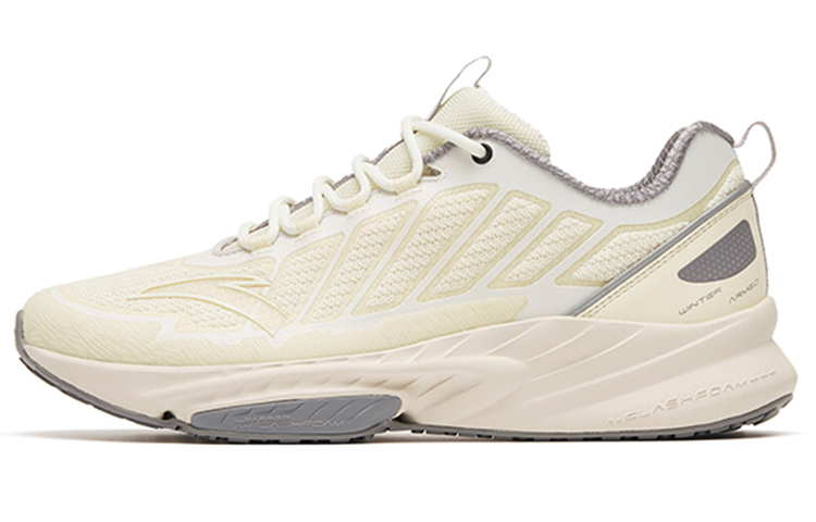 Anta Cushioning Slip Resistant Abrasion Resistant Low top Running Shoes Men’s White Gray