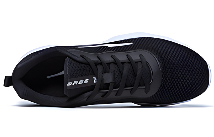 Erke Running Shoes Women’s Low Top Jet Black/True White