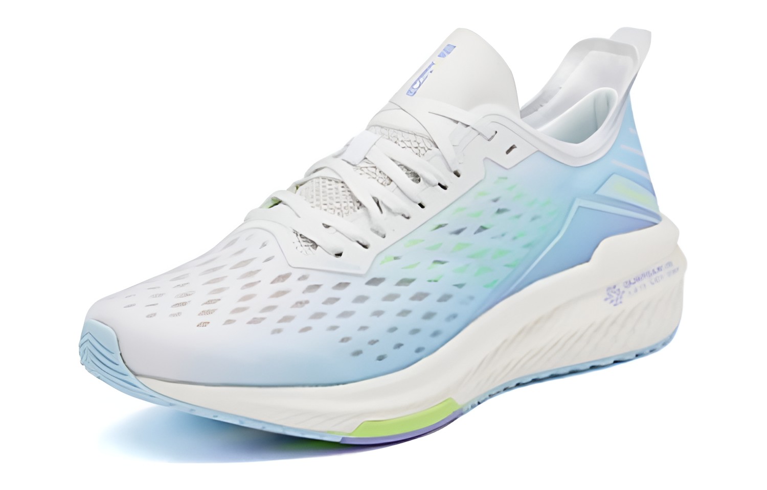361° Frontier 4.0 Mesh Cushioning Breathable Lightweight Low top Running Shoes Men’s White Blue