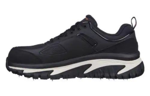 Skechers Arch Fit Slip Resistant Low top Running Shoes Men's Black White