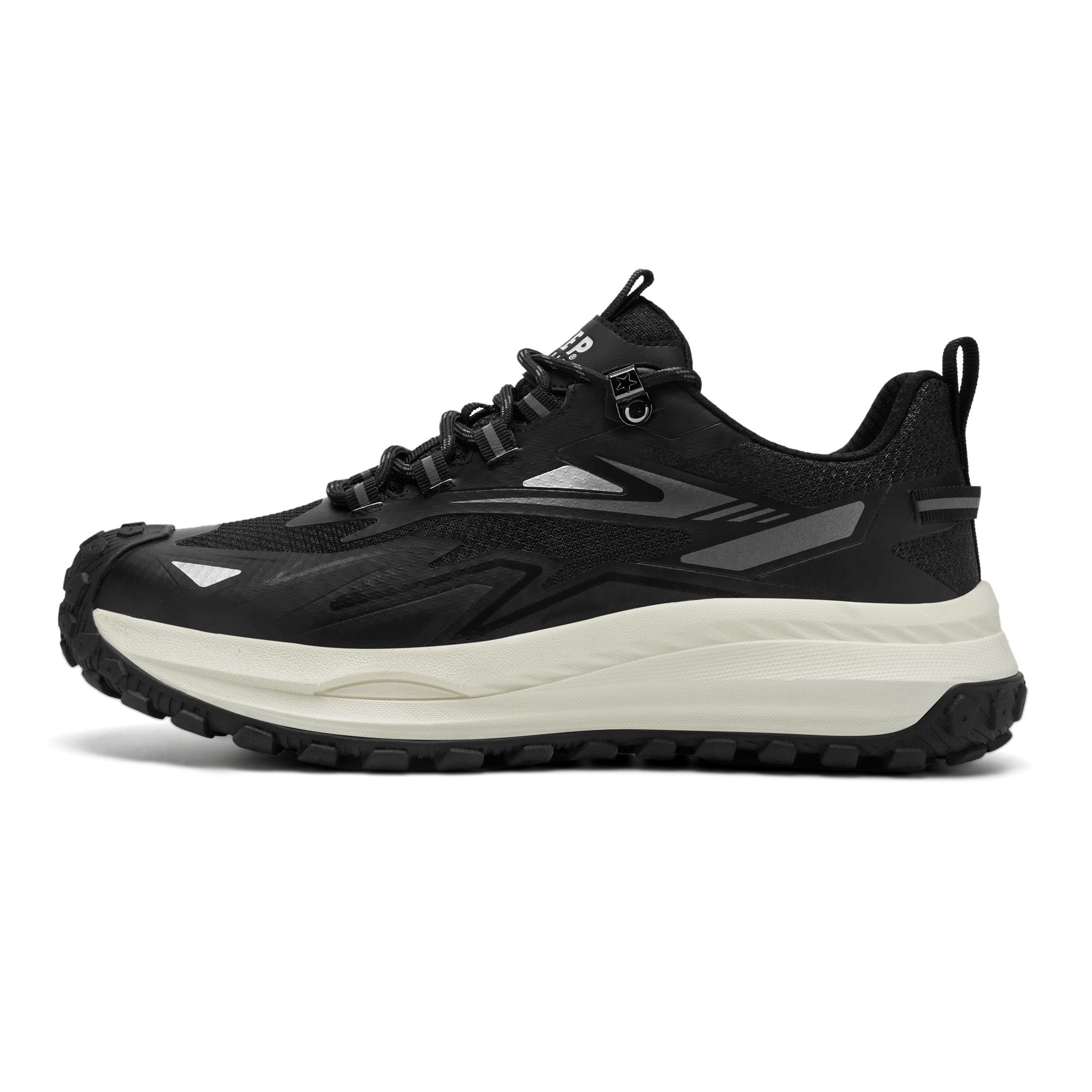 JEEP SPIRIT Mesh Low top Running Shoes Men’s Graphite Black