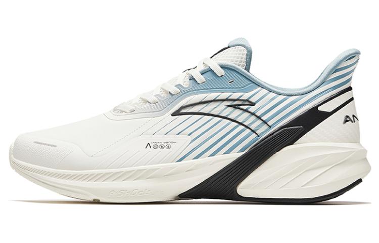 Anta DuCi4 Cushioning, Wear Resistant Low top Training Running Shoes Men's White Green Leather Upper