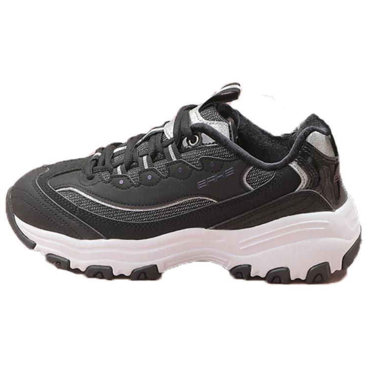 Erke Fabric Fleece Lined Thermal Slip Resistant Low top Running Shoes Women’s Black