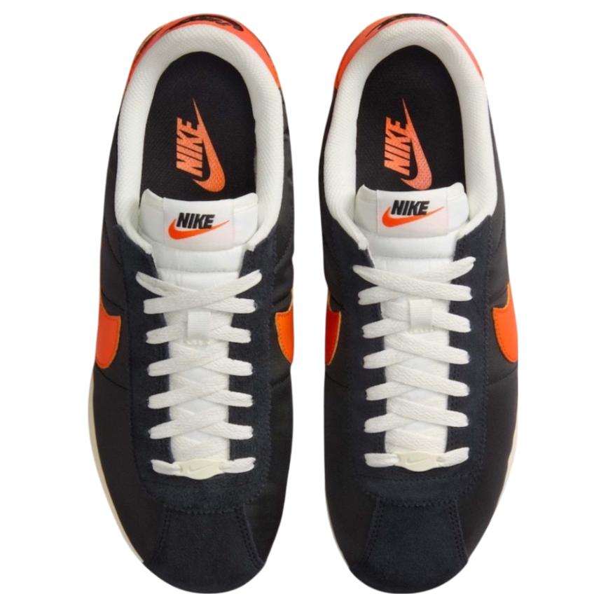 Nike Cortez Txt Black Sail Safety Orange