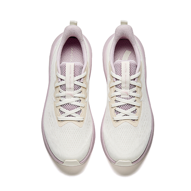Anta Slip Resistant, Abrasion Resistant, Breathable Low top Casual Running Shoes Women’s White Pink