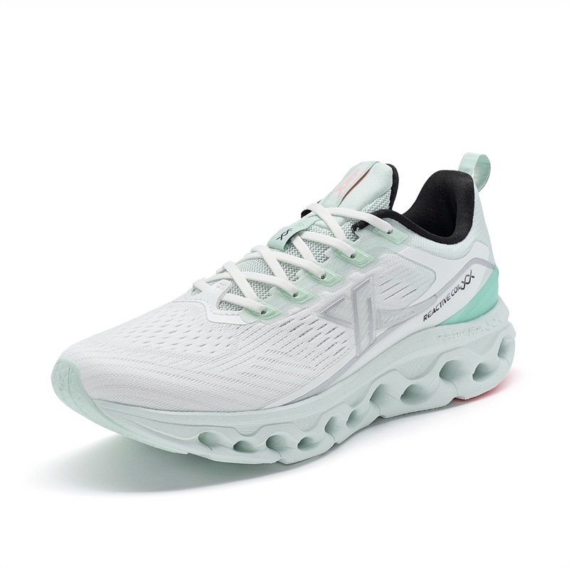 XTEP Cushioning Abrasion Resistant Lightweight Low top Running Shoes Women’s White Green