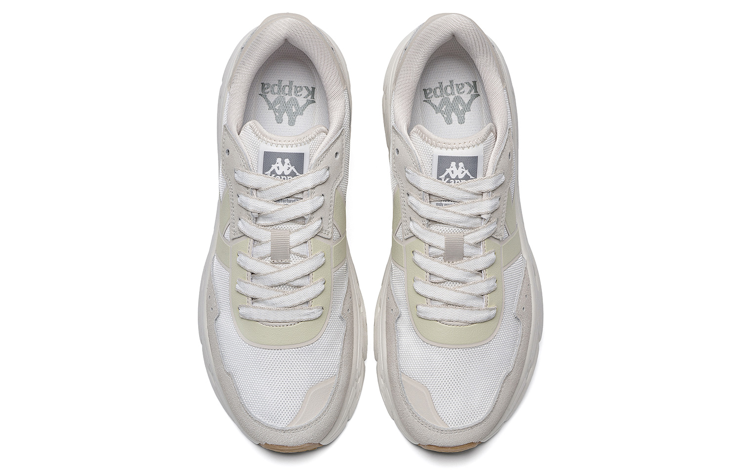 Kappa Slip Resistant Abrasion Resistant Low top Running Shoes Unisex Beige Brown
