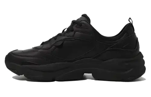 FILA Ray Cushioning Abrasion Resistant Cushioning, Wear Resistant Low top Running Shoes Unisex Black