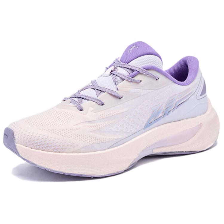 QIAODAN Flying Shadow 4.0 Slip Resistant Cushioning Low top Casual Running Shoes Women’s Pink Purple