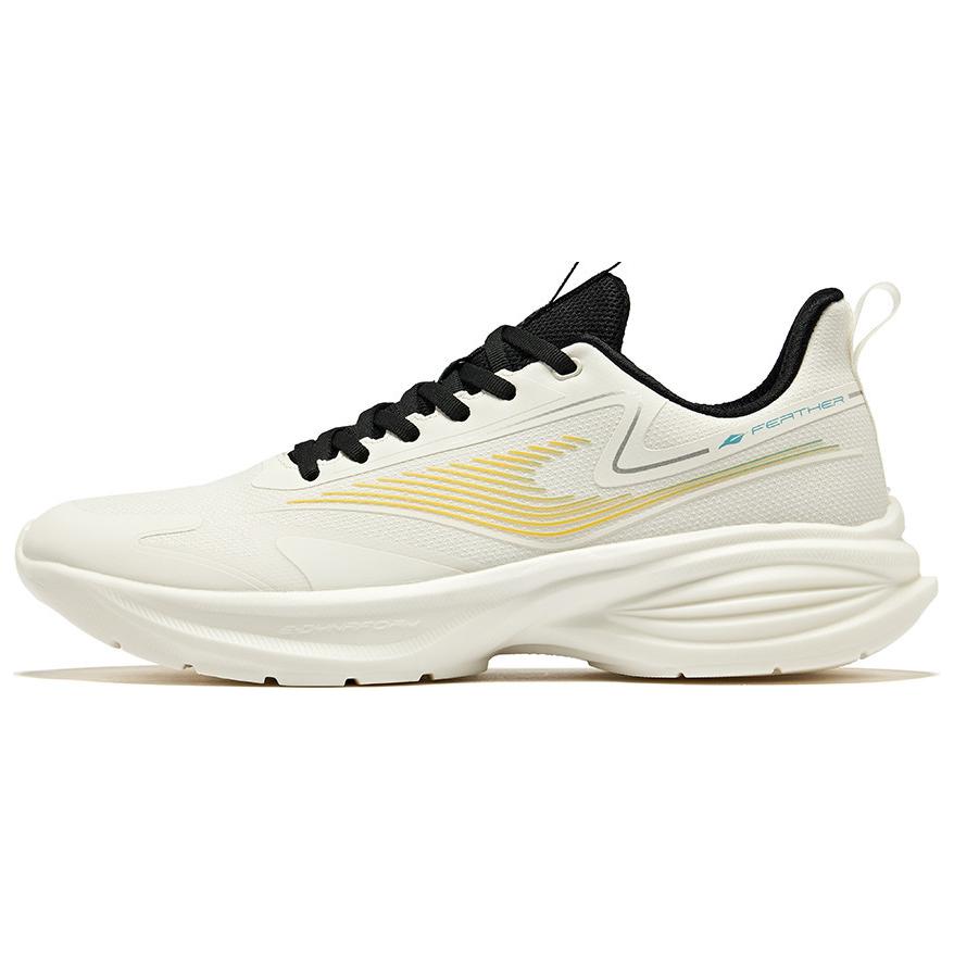 Erke Comfortable And Breathable Cushioning, Wear Resistant Low top Running Shoes Men’s Black White