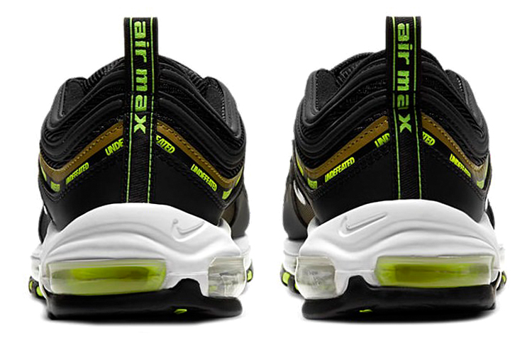 Кроссовки UNDEFEATED x Nike Air Max 97 (черно-зеленые) — фото 5