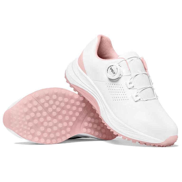 PGM Slip Resistant Waterproof Non Slip And Waterproof Low top Golf Shoes Women’s Cherry Blossom White