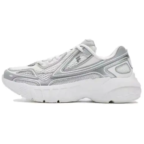 FILA FUSION CRED Navigator Mesh Cushioning Low top Running Shoes Women's Gray White