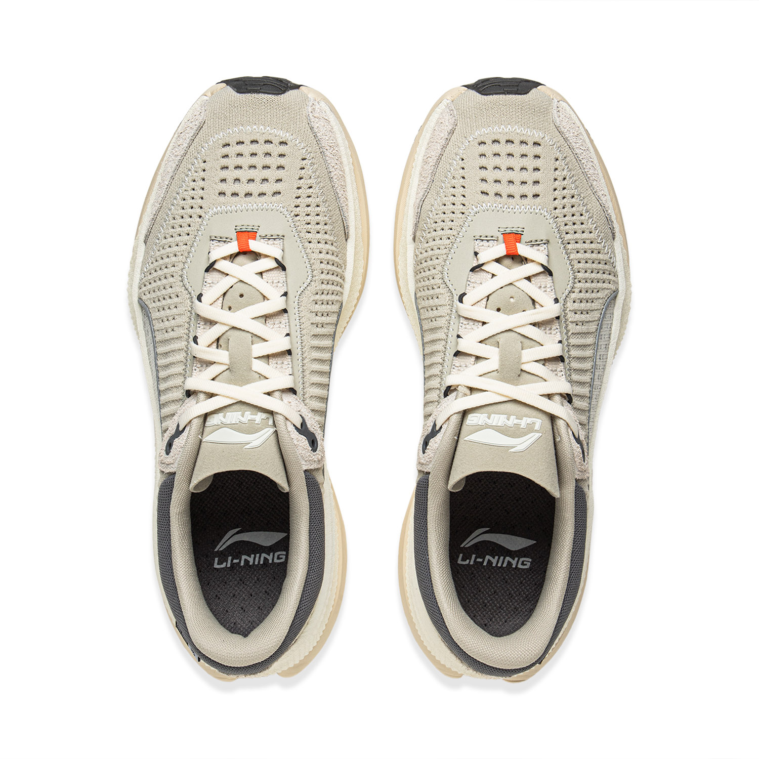 Li Ning Cushioning Reflective Rebound Low top Casual Running Shoes Men’s White Gray