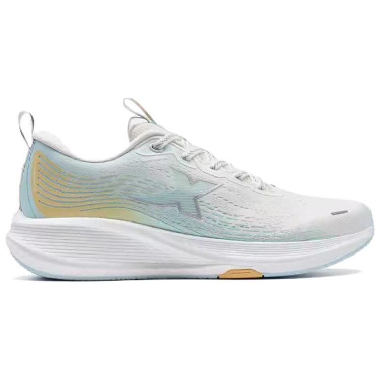 XTEP Cushioning, Wear Resistant Low top Running Shoes Women’s White Blue Orange